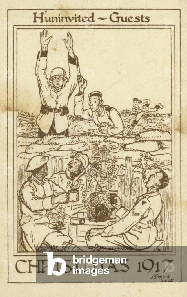 Huninvited Guests, Christmas 1917 (engraving)