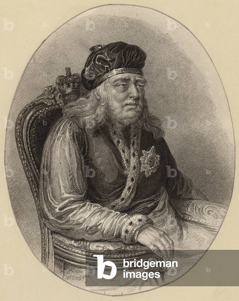 King George III as an old man (engraving)