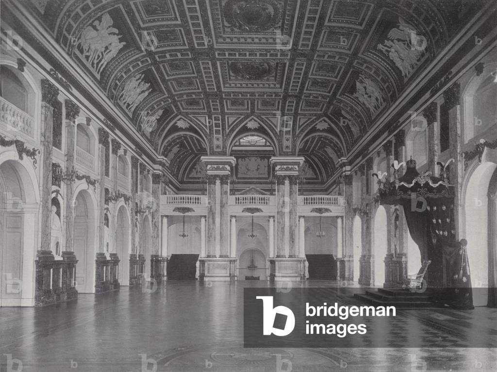 Konigliches Schloss, Weisser Saal (b/w photo)
