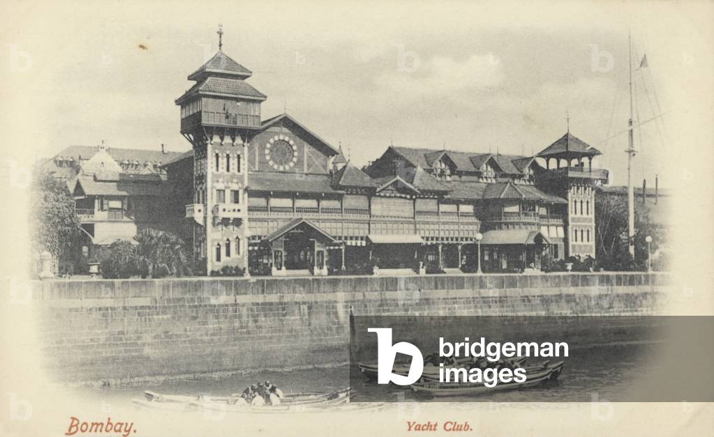 Yacht Club, Bombay (b/w photo)