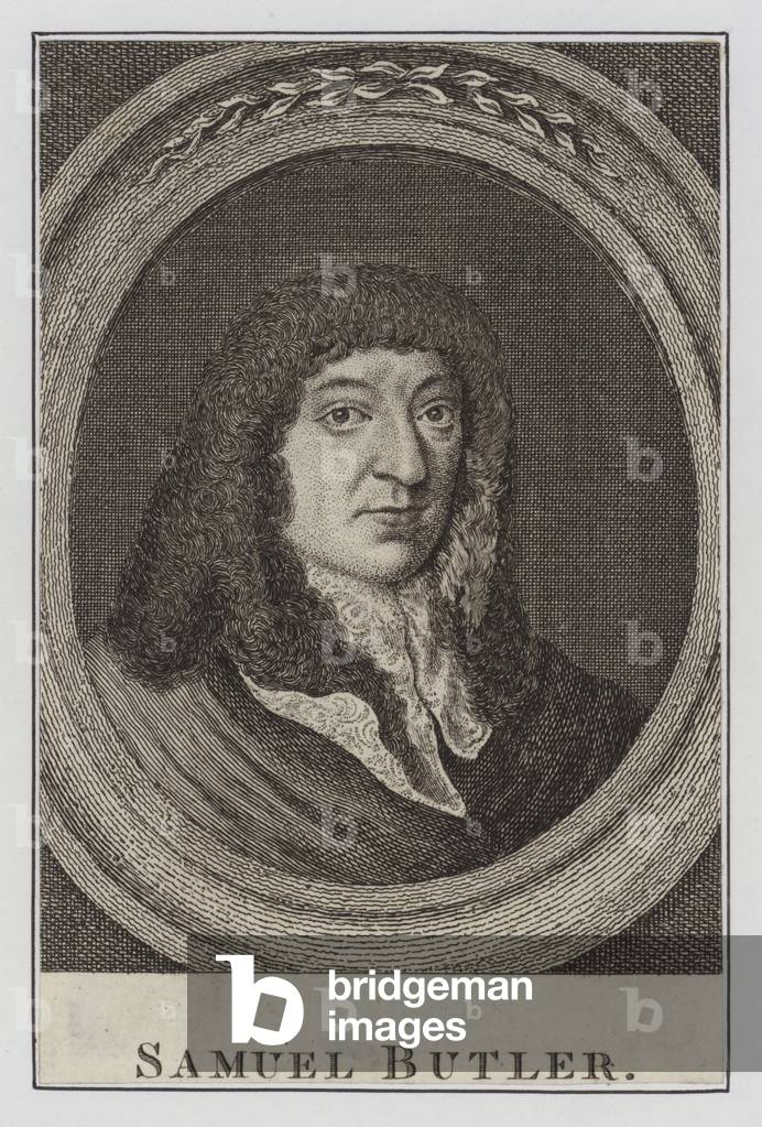 Samuel Butler, English poet and satirist (engraving)