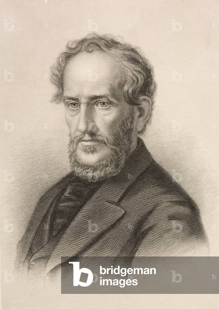 John Howard Payne, American playwright and actor (engraving)