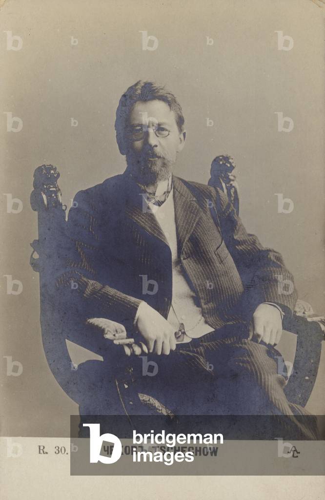 Anton Chekhov (1860-1904), Russian playwright and short story writer (b/w photo)