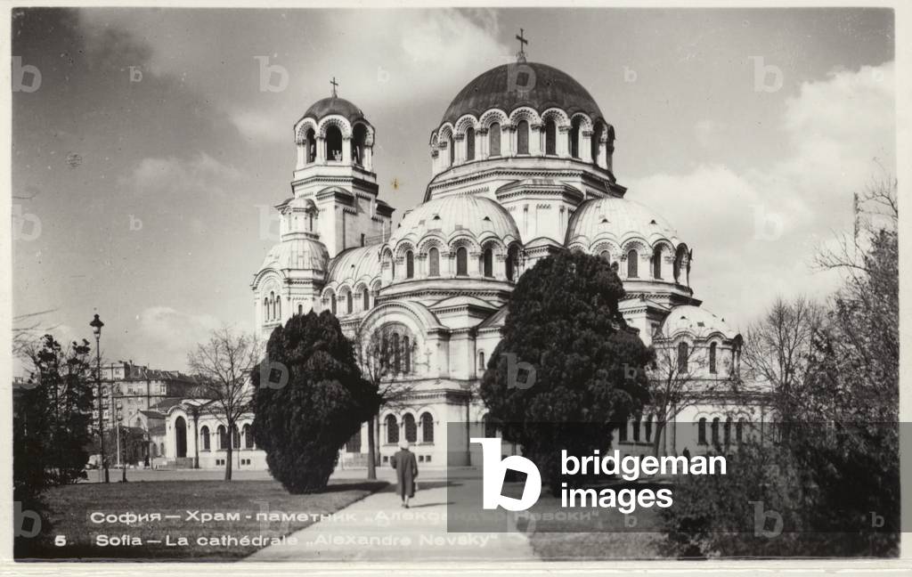 Alexander Nevsky Cathedral, Sofia, Bulgaria, c1944-c1959 (b/w photo)