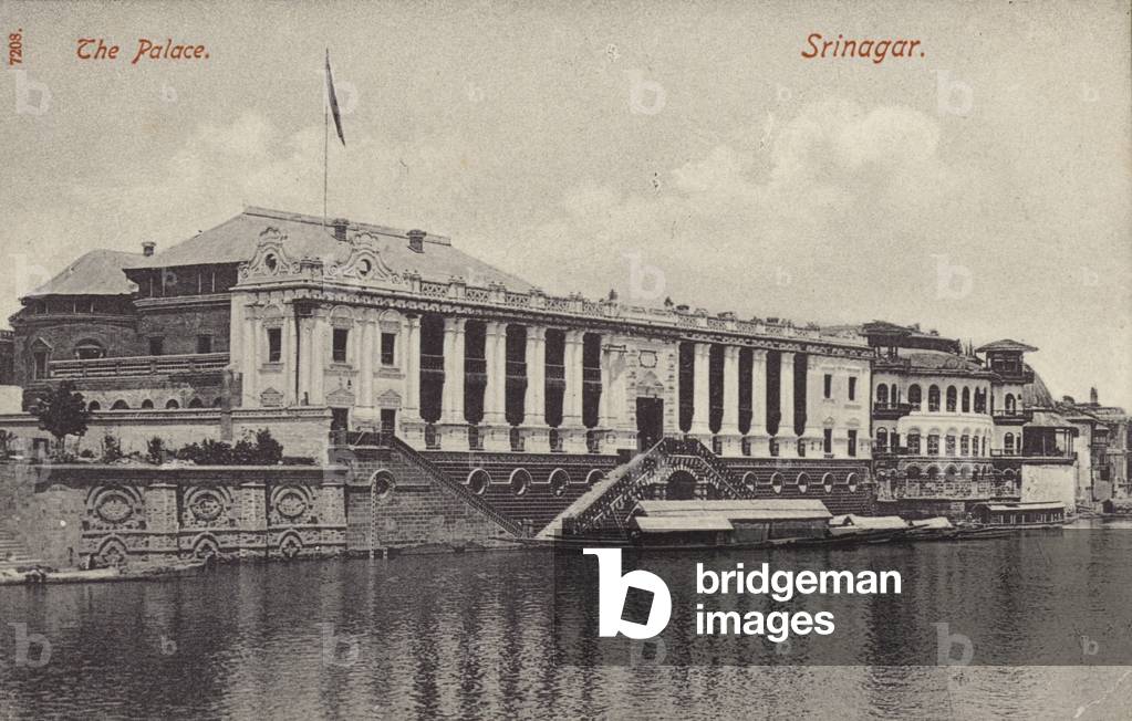 The Palace, Srinagar (b/w photo)