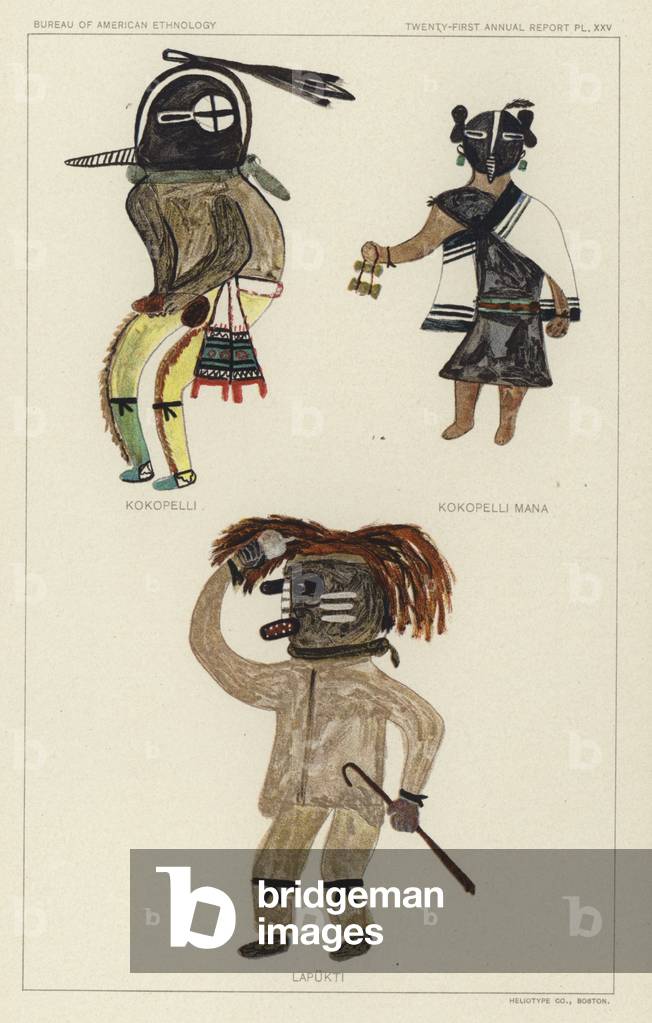 Kokopelli, Kokopelli Mana, Lapukti (colour litho)