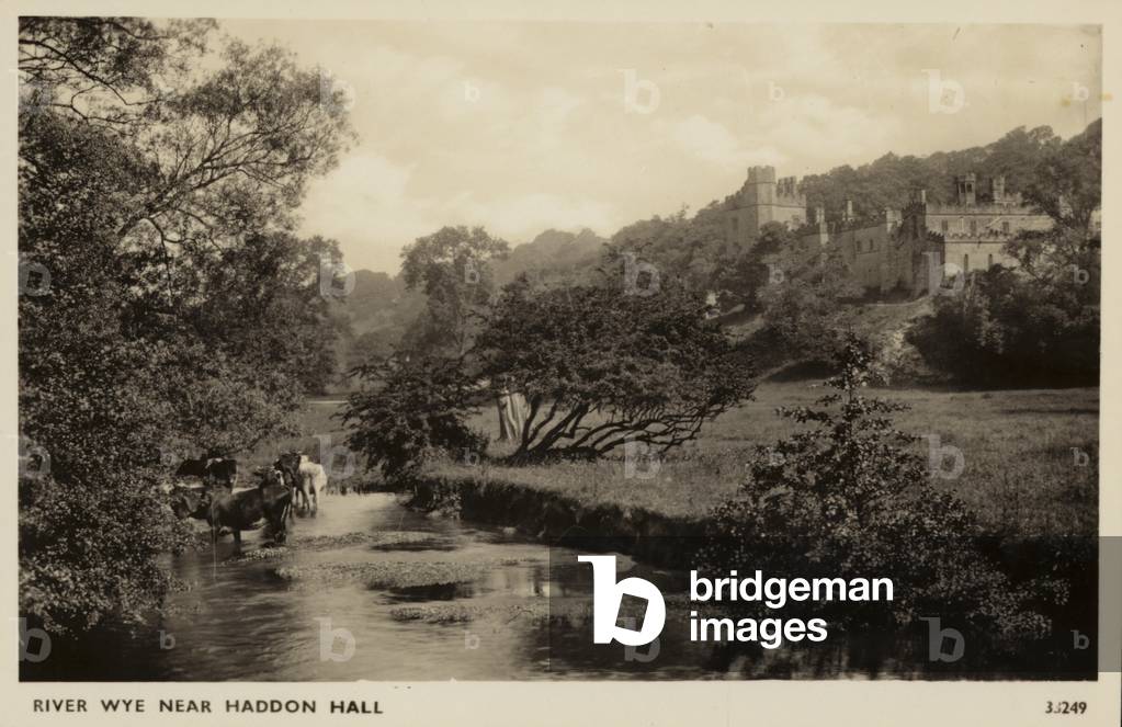 River Wye near Haddon Hall (b/w photo)