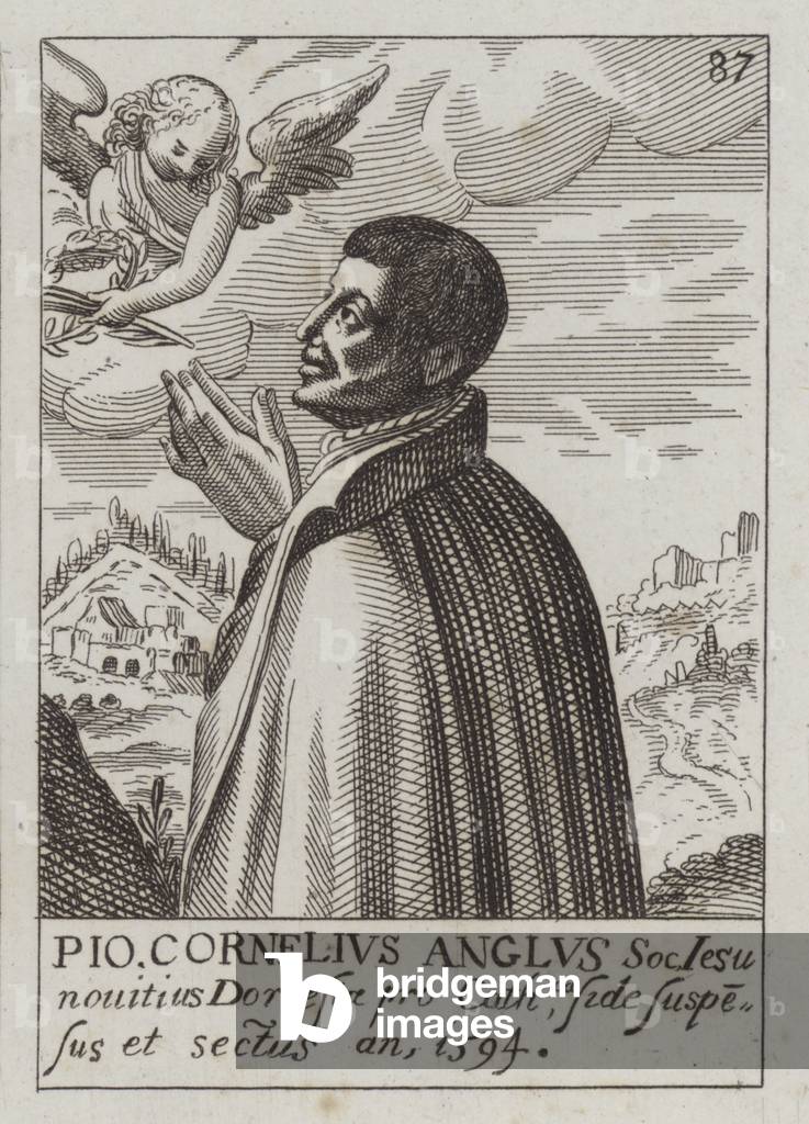 John Cornelius, English Jesuit Catholic priest and martyr (engraving)