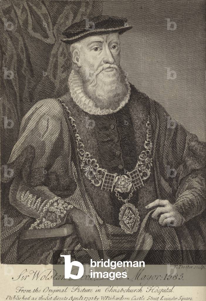 Sir Wolstan Dixie, Lord Mayor, 1585 (engraving)