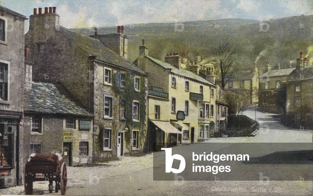 Constitution Hill, Settle, Yorkshire (coloured photo)