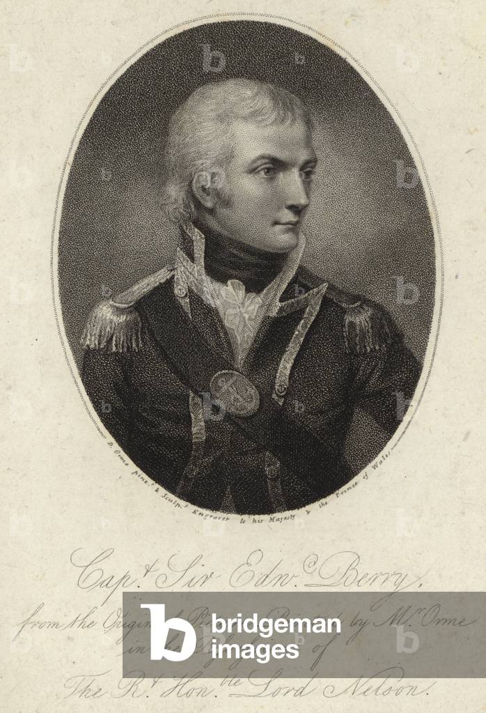 Captain and Sir Edward Berry (engraving)