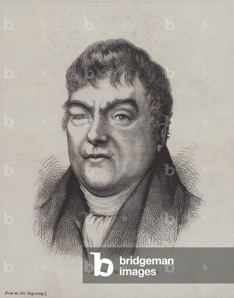 Christmas Evans, Welsh Nonconformist minister and preacher (engraving)