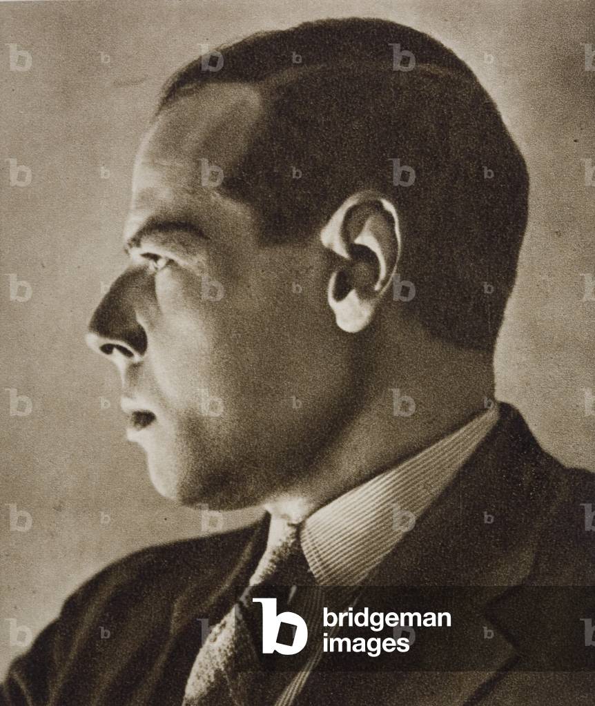 Michal Choromanski, Polish playwright (b/w photo)