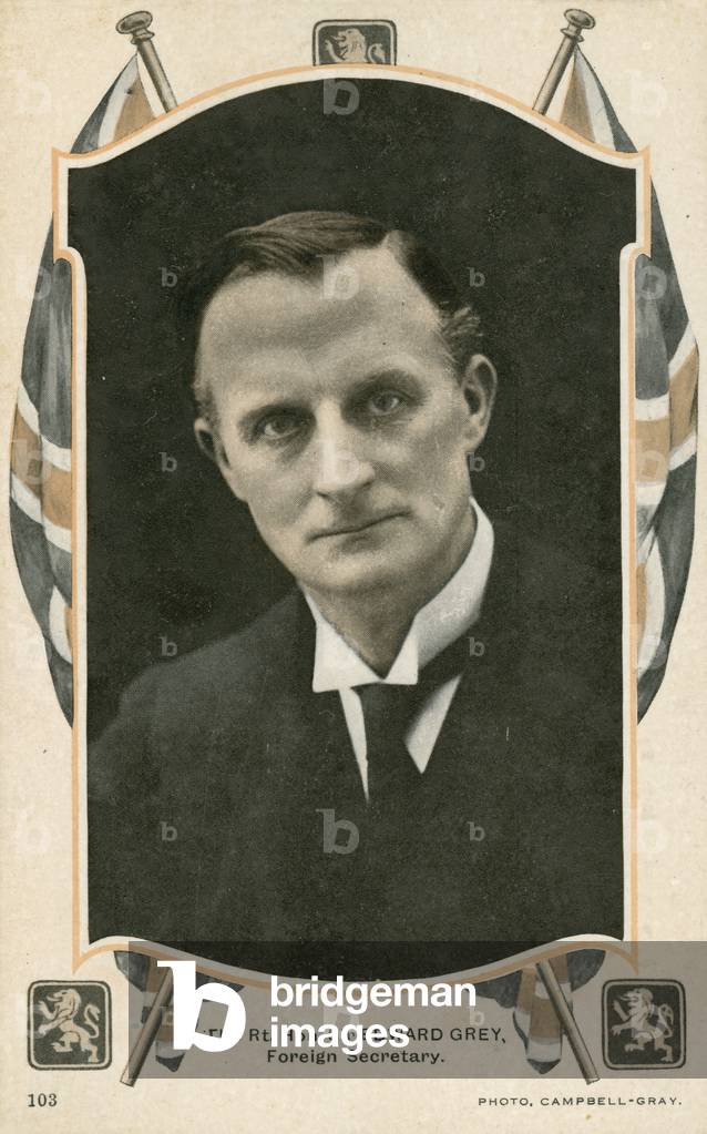 Sir Edward Grey, Foreign Secretary (colour photo)