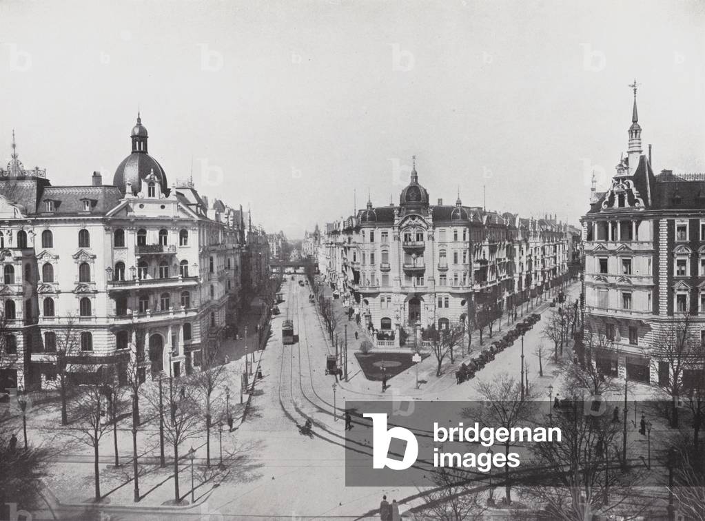 Charlottenburg, Kurfurstendamm, Ecke Uhland- und Grolmann-Strasse (b/w photo)