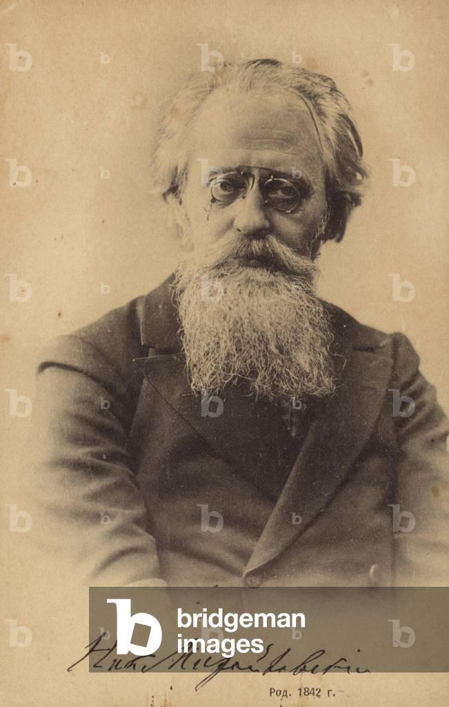 Nikolay Mikhaylovsky, Russian philosopher and sociologist (b/w photo)
