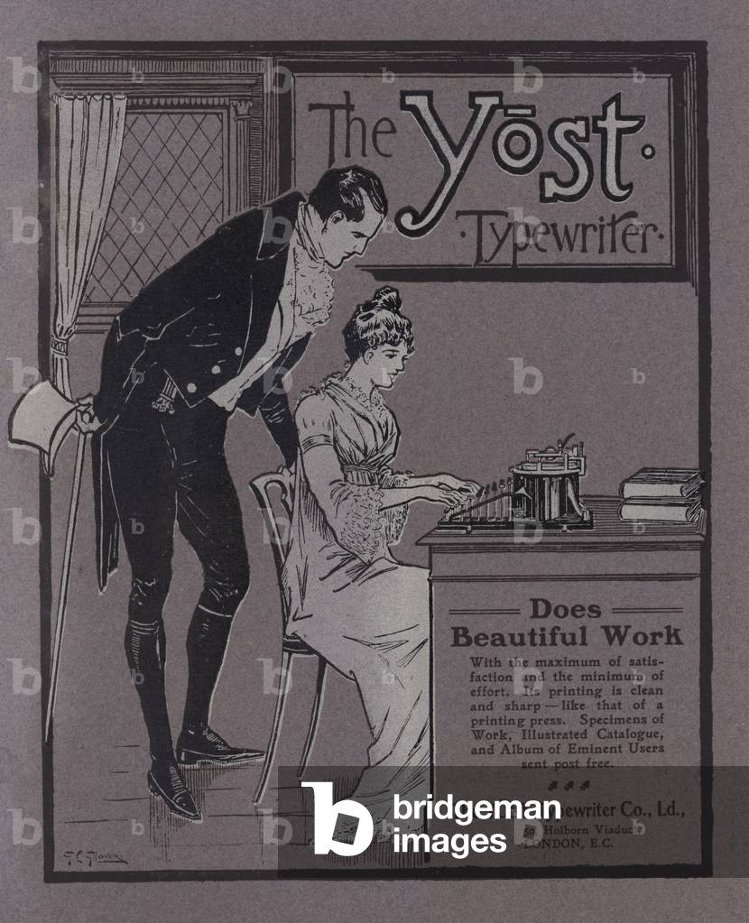 Advertisement for Yost typewriters, 1901 (litho)