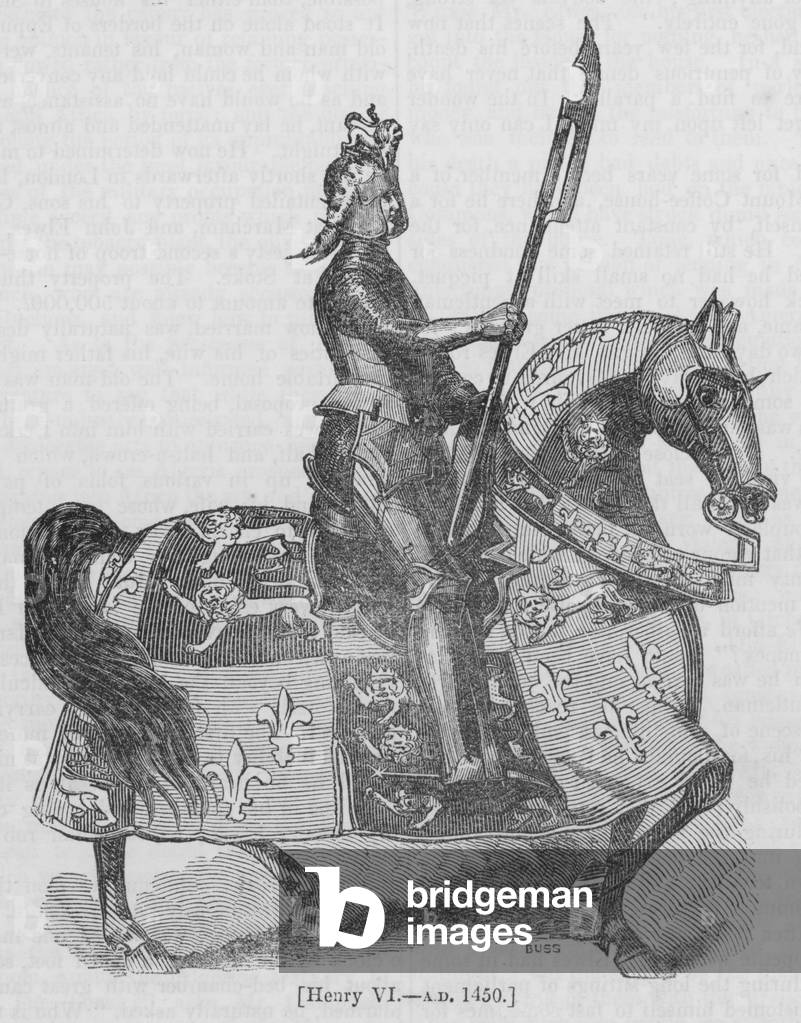 Henry VI, AD 1450 (engraving)