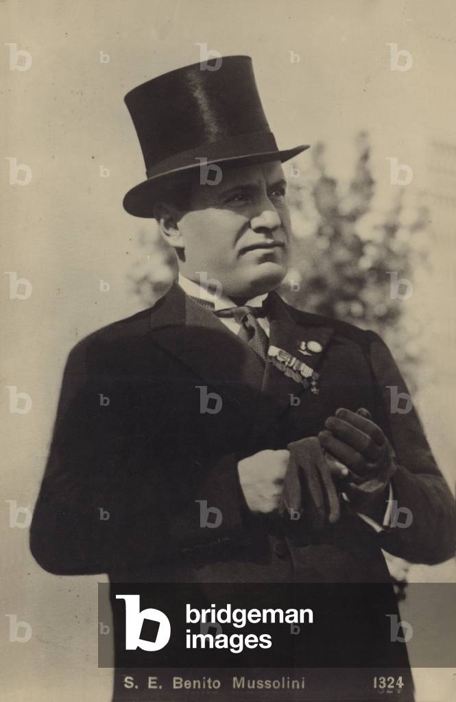 Benito Mussolini (b/w photo)