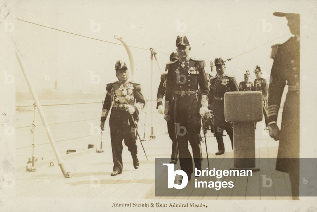Admiral Suzuki and Rear Admiral Meade, c1929-1930 (b/w photo)
