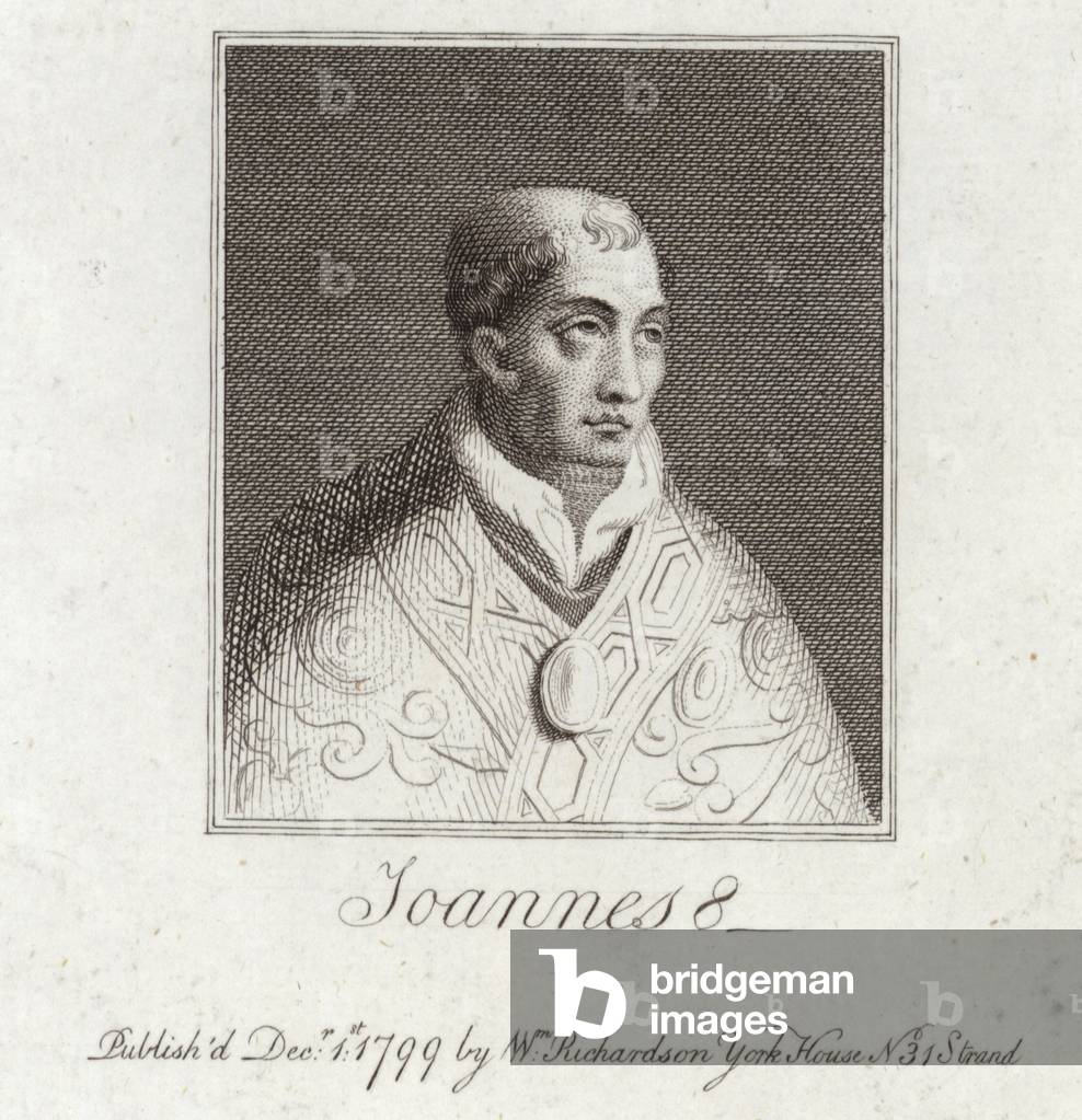 Portrait of Pope John VIII (engraving)