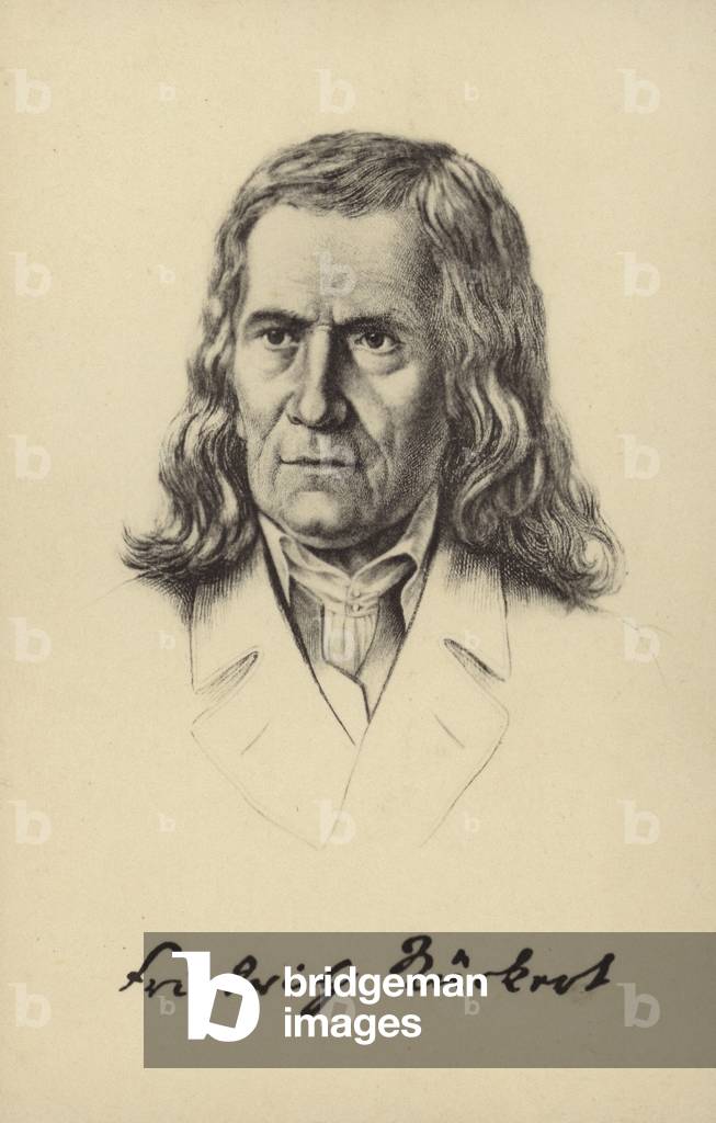 Friedrich Rueckert (1788-1866), German poet, translator and professor of Oriental languages (litho)