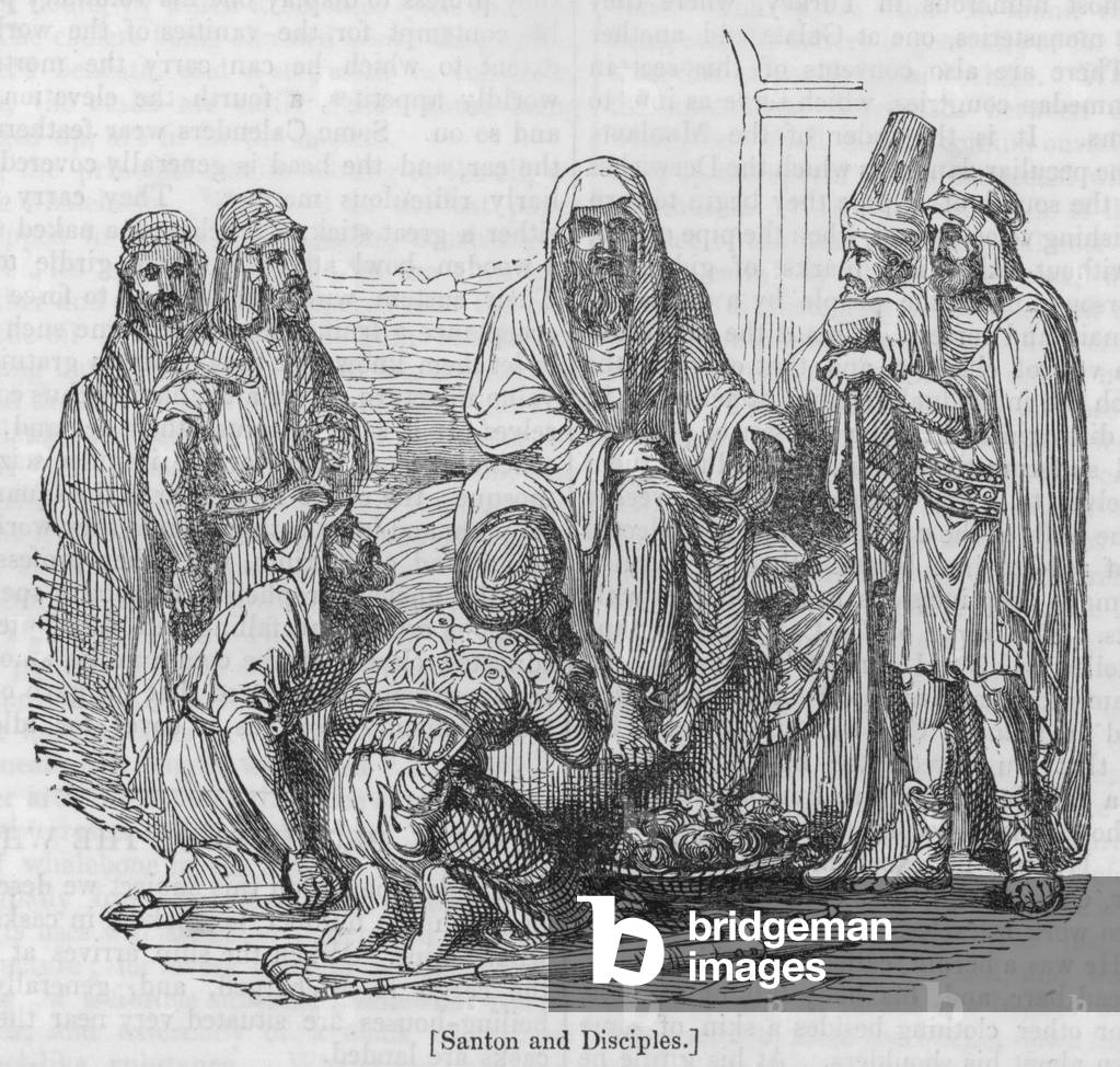 Santon and Disciples (engraving)