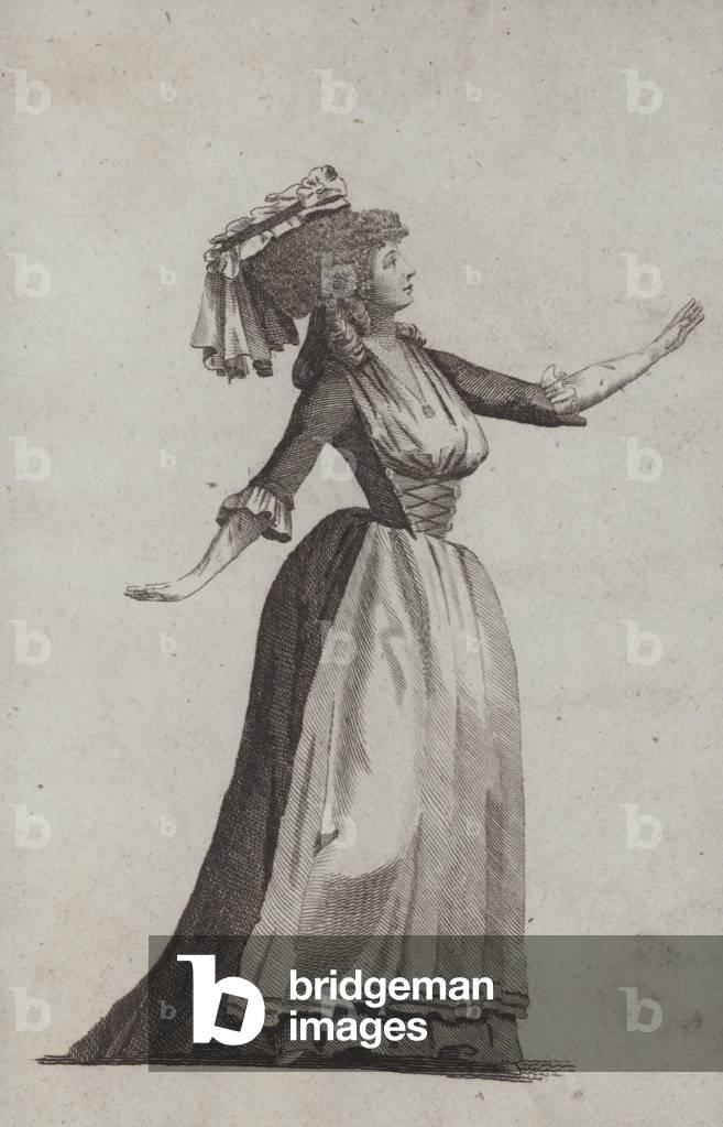 Elizabeth Billington, English opera singer (engraving)