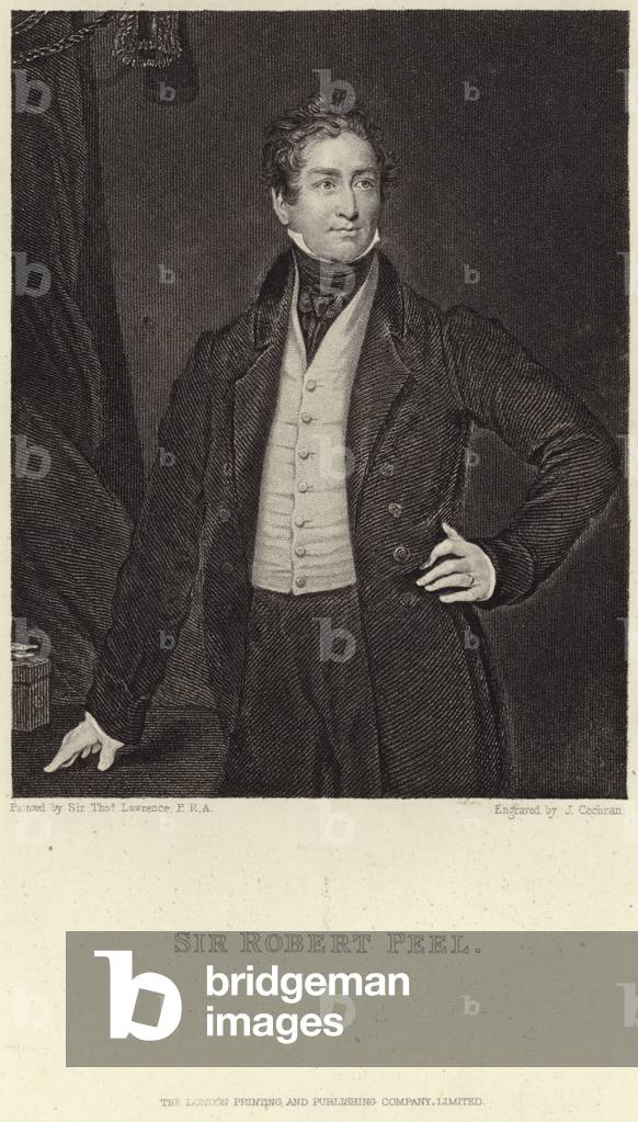Portrait of Sir Robert Peel (engraving)
