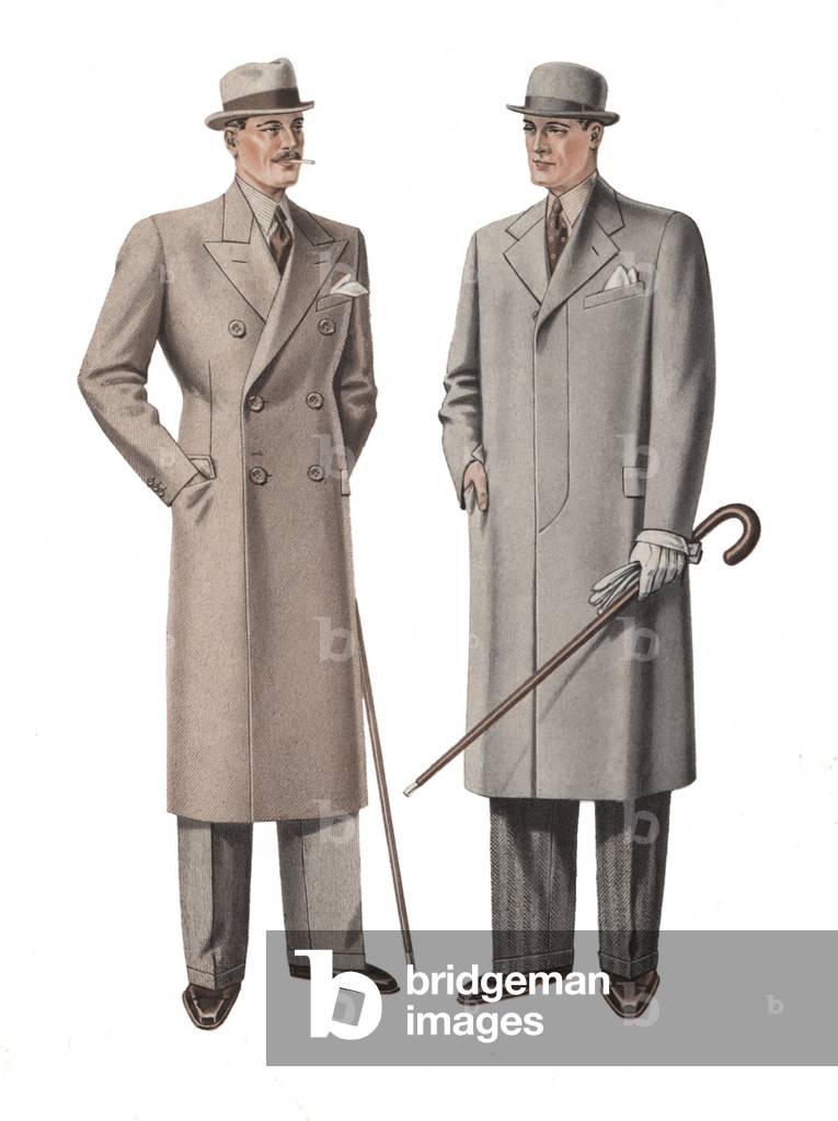 Male Fashions, 1935 (colour lithograph)