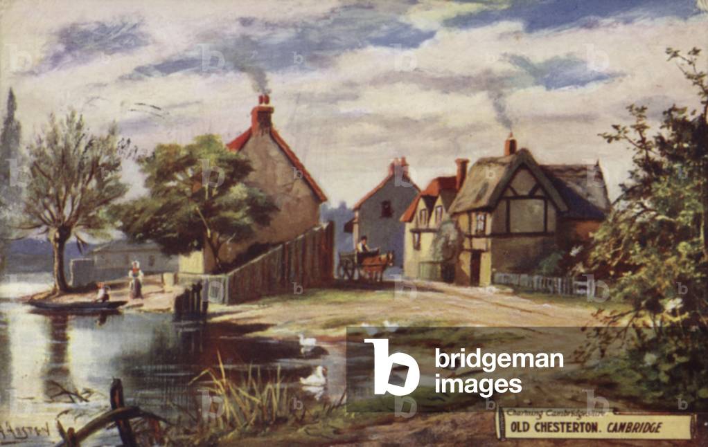 Old Chesterton, Cambridge (colour litho)