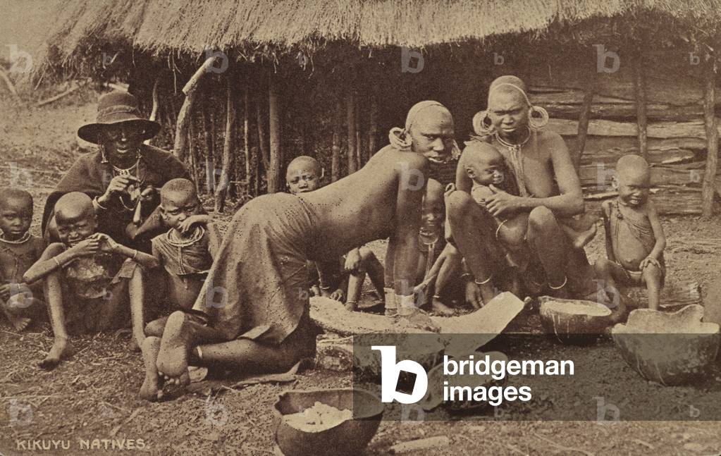 Kikuyu Natives (b/w photo)