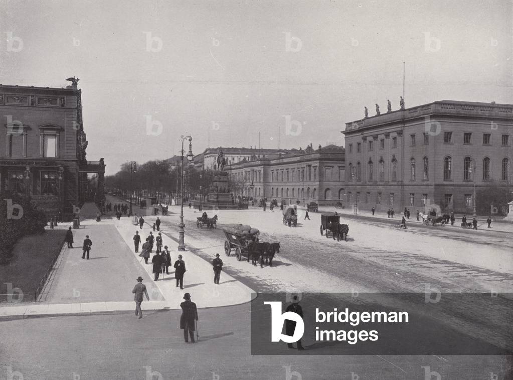 Unter Den Linden (b/w photo)
