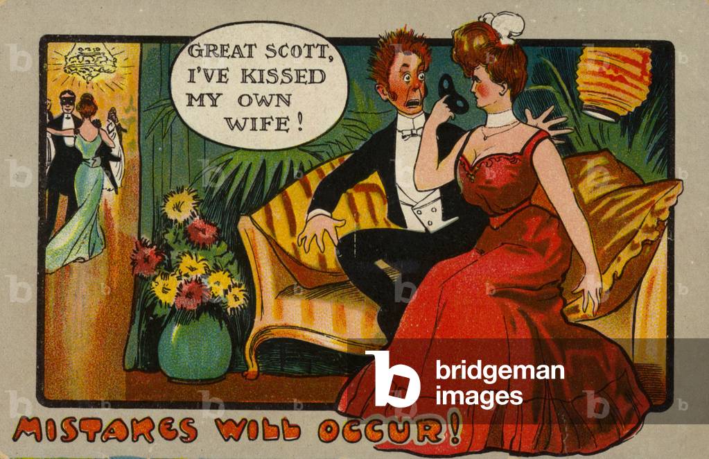 Mistakes will occur. (coloured lithograph)