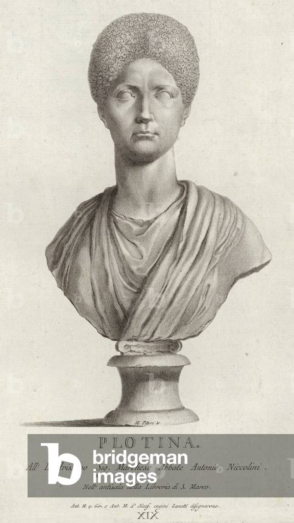 Portrait of Pompeia Plotina (engraving)