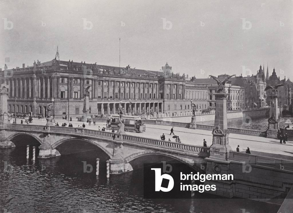 Borse, Friedrichsbrucke (b/w photo)