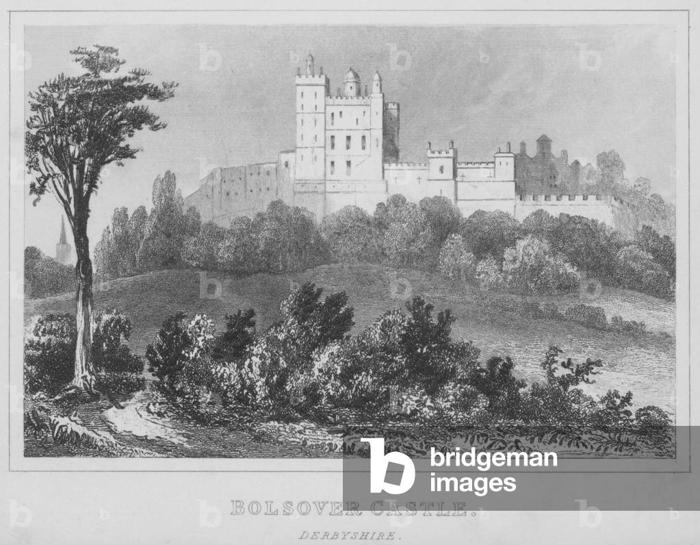 Bolsover Castle, Derbyshire (engraving)