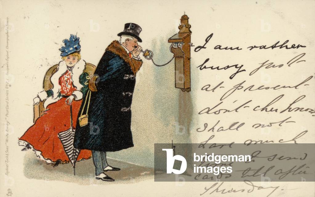 I am rather busy (colour litho)