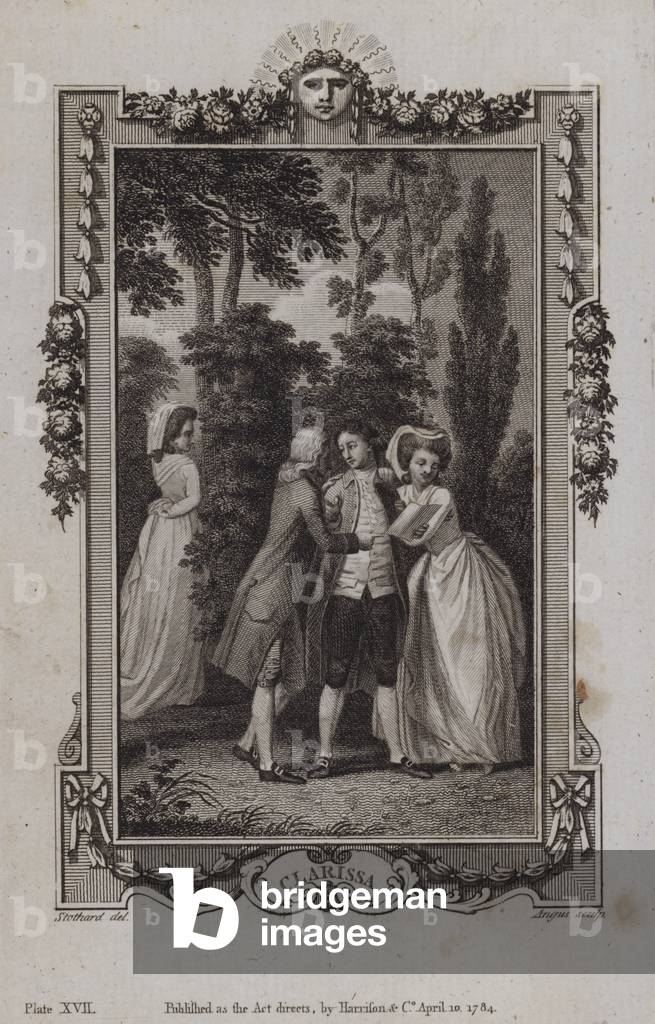 Scene from Clarissa, by Samuel Richardson (engraving)