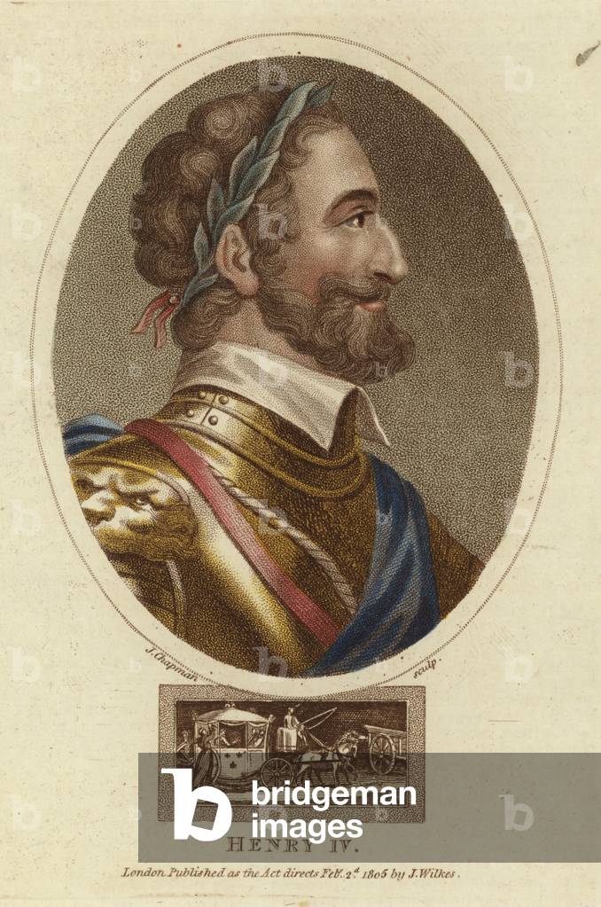 Henry IV of France, 19th century (engraving)