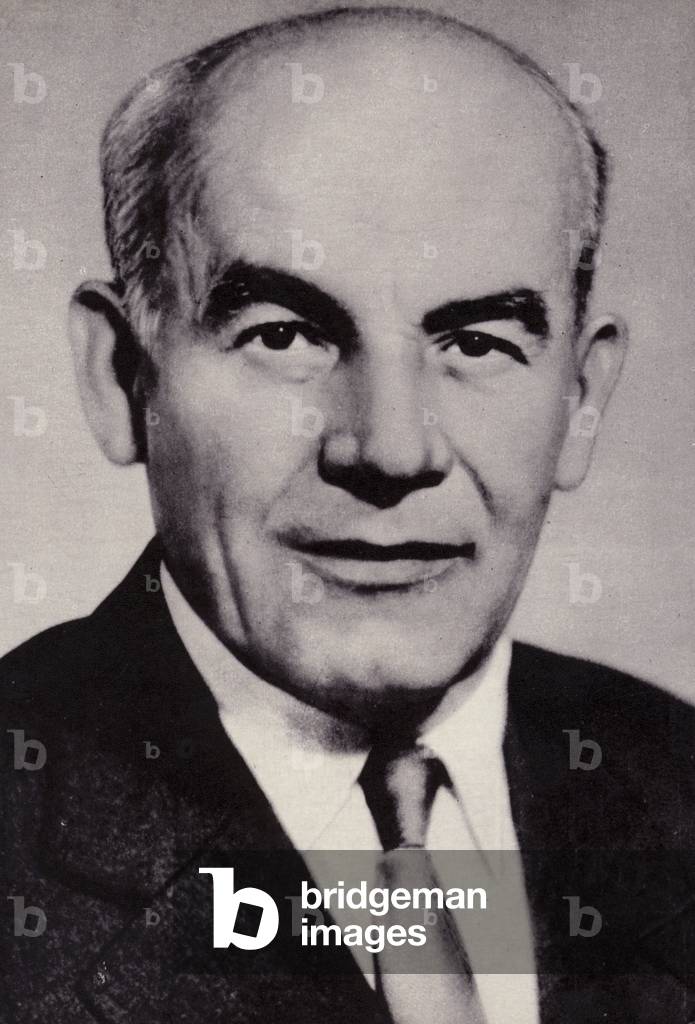 Wladyslaw Gomulka, Polish Communist politician (b/w photo)