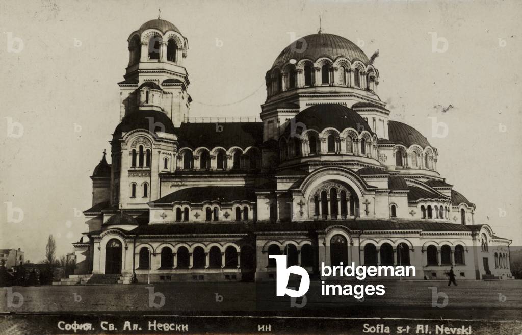 Alexander Nevsky Cathedral, Sofia, Bulgaria, c1930 (b/w photo)