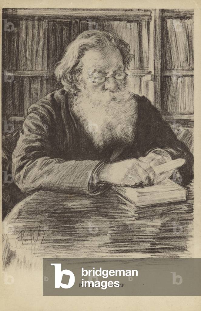 Pyotr Lavrov, Russian philosopher (litho)