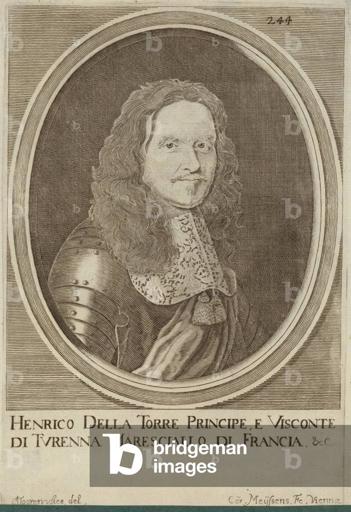 Portrait of Henri de la Tour d'Auvergne, Vicomte de Turenne (engraving)