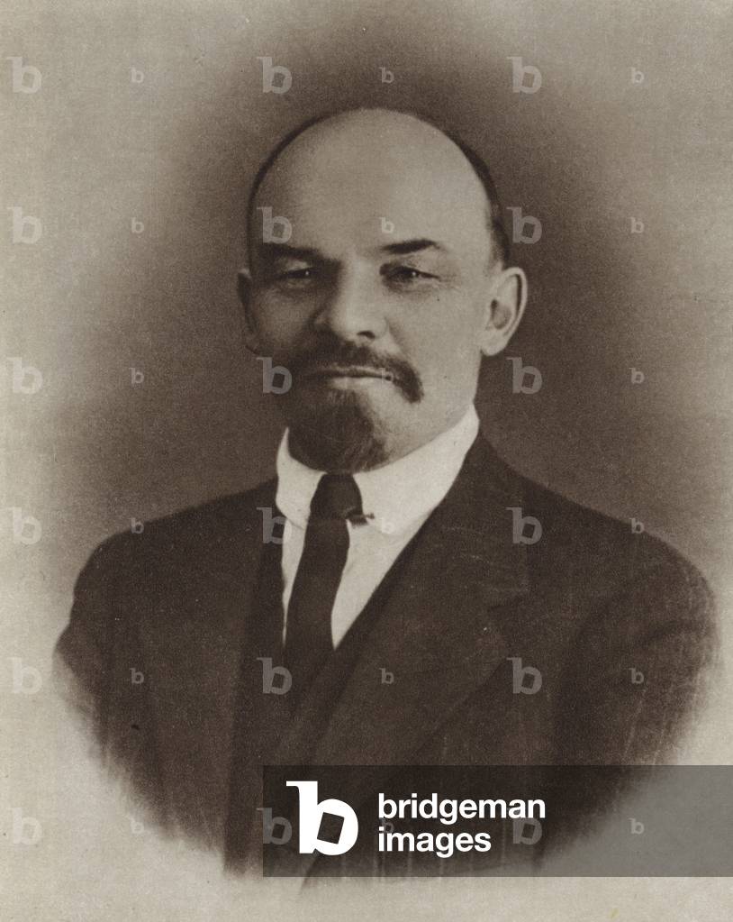 Lenin, Zurich, Switzerland, 1917 (b/w photo)