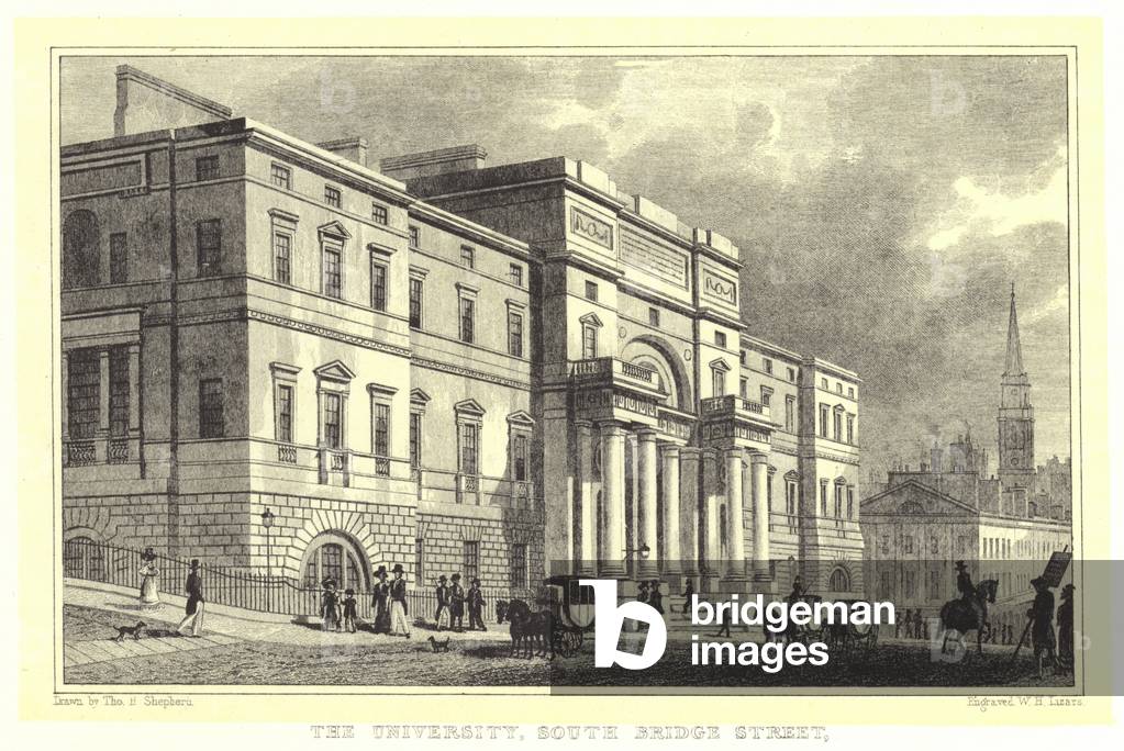 The University, South Bridge Street (engraving)