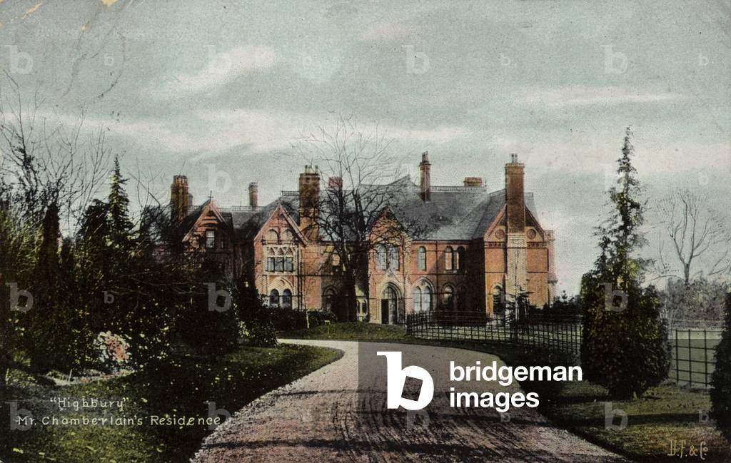 Highbury, Mr Chamberlain's residence (coloured photo)