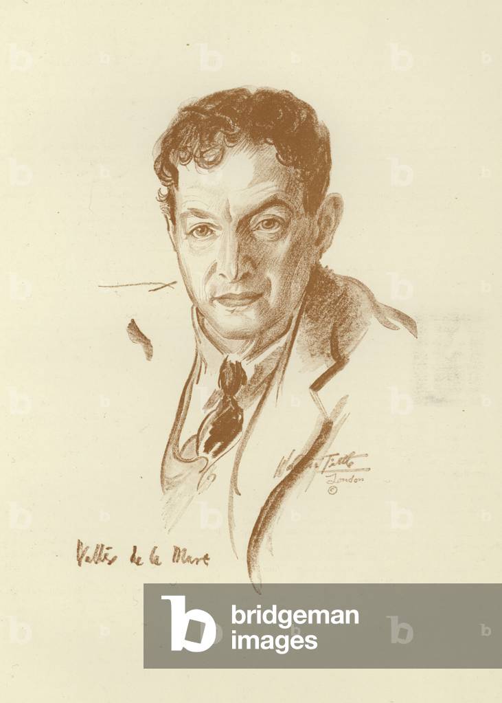 Walter de la Mare, English poet, short story writer and novelist (litho)