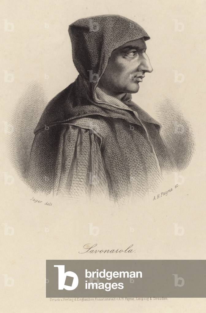 Portrait of Girolamo Savonarola (engraving)