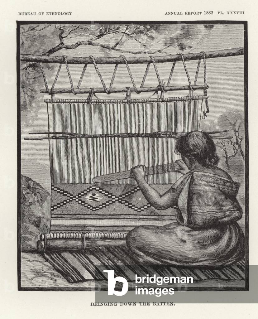 Bringing down the batten (engraving)